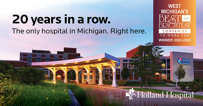 Holland Hospital is a Best & Brightest Organization for the 20th Year in a Row