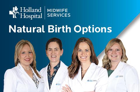 Board-certified Nurse Midwives Breck Reinsma, Sarah LaGrand, Julie Ondersma and Katie Van Heck | Holland Hospital Midwife Services